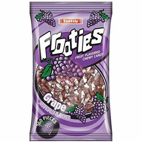 Tootsie Frooties Bag 360pc Grape 1100g - 1ct