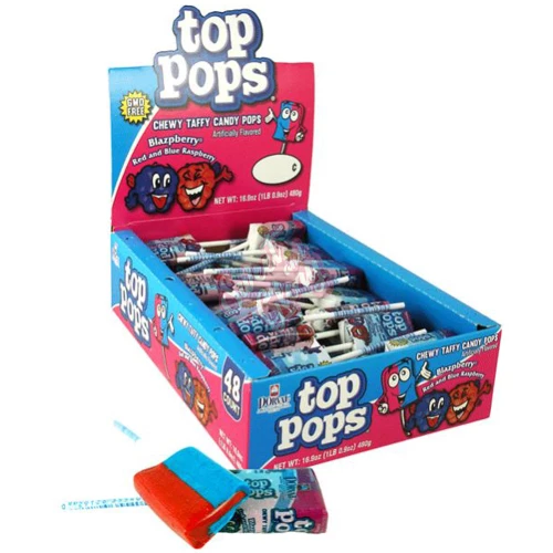 Top Pops Blazpberry 7g - 48ct