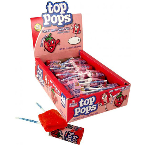 Top Pops Strawberry 10g - 48ct