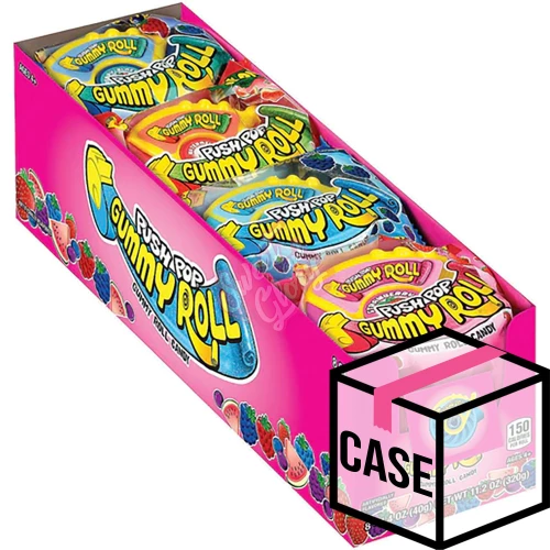 Topps Push Pop Gummy Roll 39g - Case
