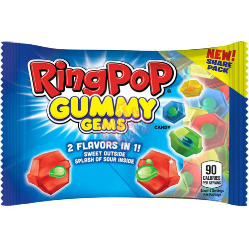 Topps Ring Pop Gummy Gems 105g - Inner ! Clearance !