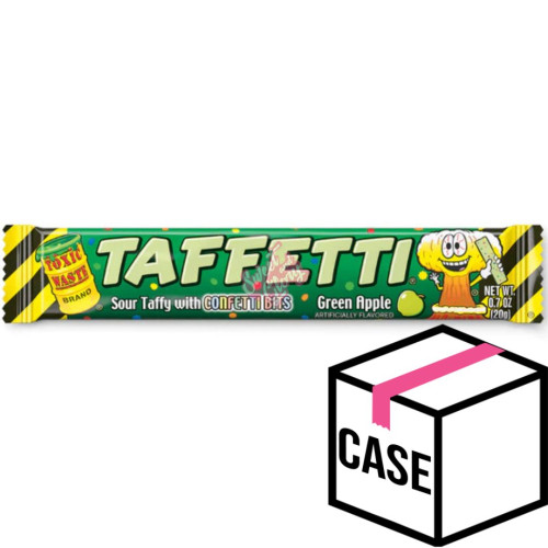 Toxic Waste Taffetti Green Apple 20g - Case