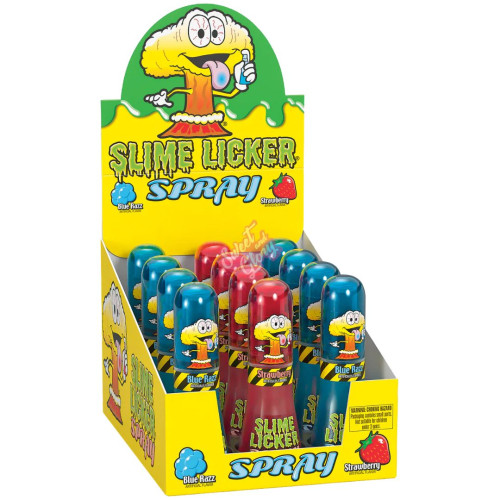 Toxic Waste Slime Licker Spray Blue Razz & Strawberry 28ml - 12ct