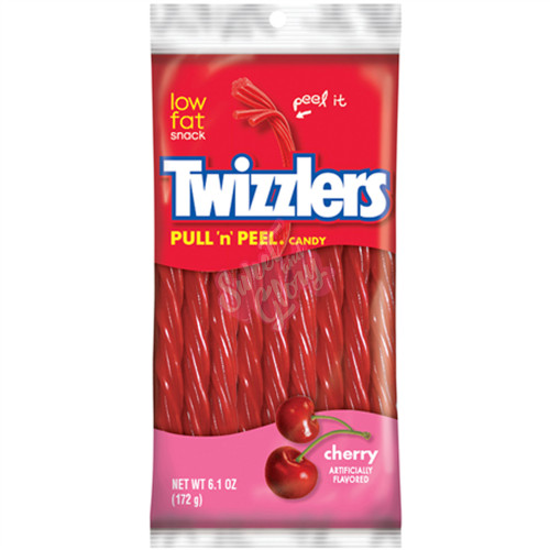 Twizzler Pull and Peel Cherry 172g - 12ct