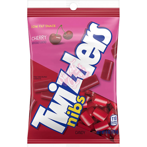 Twizzlers Cherry Nibs Peg Bag 170g - 12ct