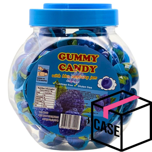 Gummy Candy Jar Blue Raspberry 10g - Case