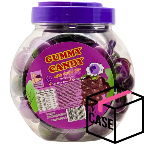 Gummy Candy Jar Grape 10g - Case