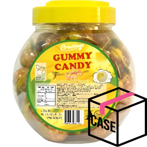 Gummy Candy Jar Pineapple 10g - Case