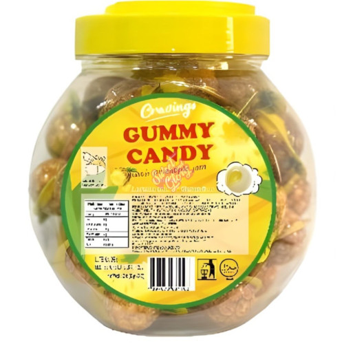Gummy Candy Jar Pineapple 10g - 50ct