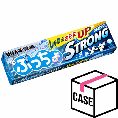 UHA Puccho Chewy Candy Strong Soda (Japan) 50g - Case