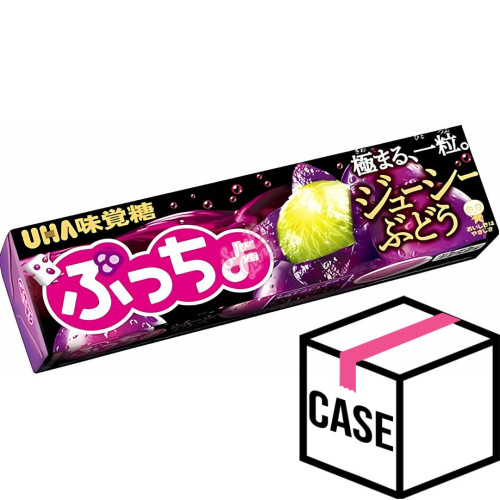 UHA Puccho Chewy Candy Strong Grape (Japan) 50g - Case