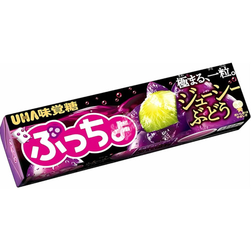 UHA Puccho Chewy Candy Strong Grape (Japan) 50g - 10ct