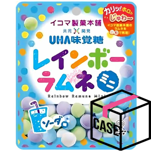 UHA Rainbow Ramune Candy Mini Soda (Japan) 30g - Case