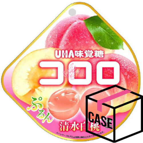 UHA Kororo White Peach (Japan) 40g - Case