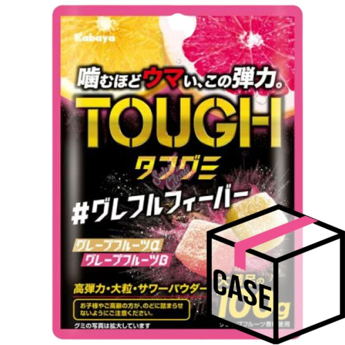 UHA Tough Gummy Grapefruit (Japan) 100g - Case