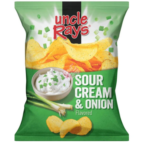 Uncle Rays Chips Sour Cream & Onion 85g - 12ct