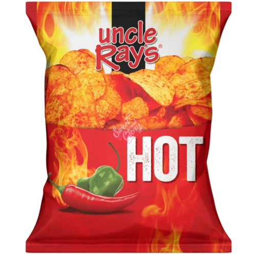 Uncle Rays Chips Hot 85g - 12ct
