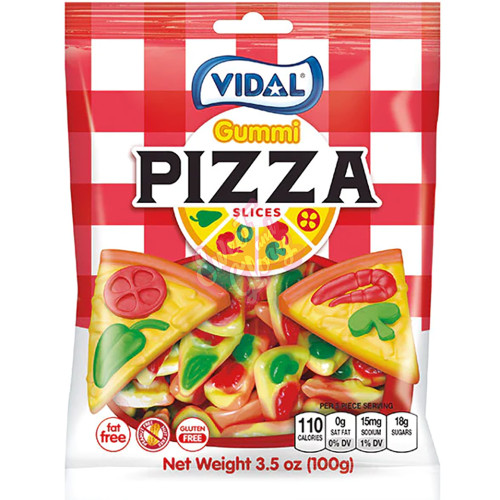 Vidal Pizza Slices Peg Bag 100g - 14ct