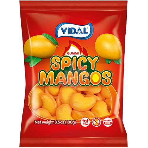 Vidal Spicy Mangos Peg Bag 100g - 14ct