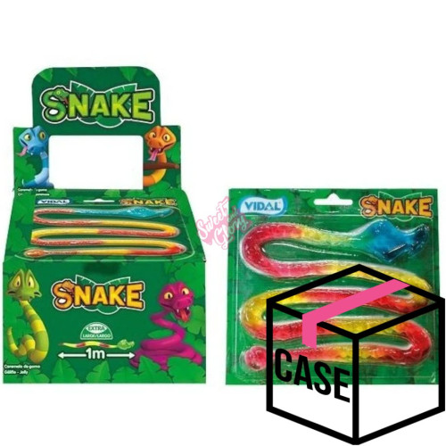 Vidal Jelly Snakes 66g - Case