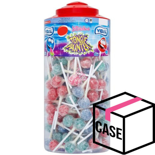 Vidal Tongue Painter Lollies 150pcs - Case