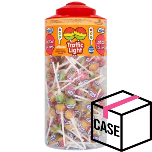 Vidal Traffic Light Lollies 150pcs - Case