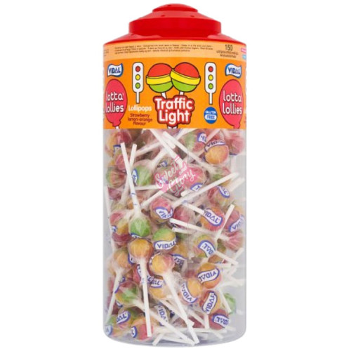 Vidal Traffic Light Lollies 150pcs - 150ct