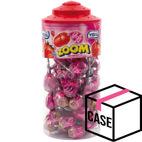 Vidal Zoom Strawberry Lollies 50pcs - Case
