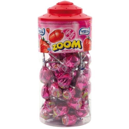 Vidal Zoom Strawberry Lollies 50pcs - 50ct