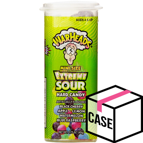 Warheads Extreme Sour Hard Candy Mini's 49g - Case