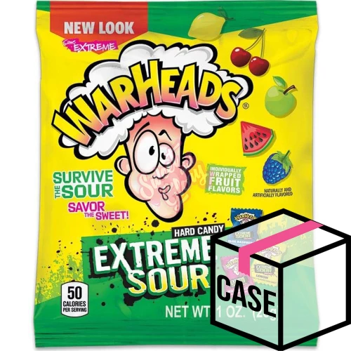 Warheads Extreme Sour Hard Candy 28g - Case