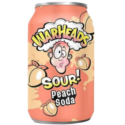Warheads Peach Soda 330ml - 12ct