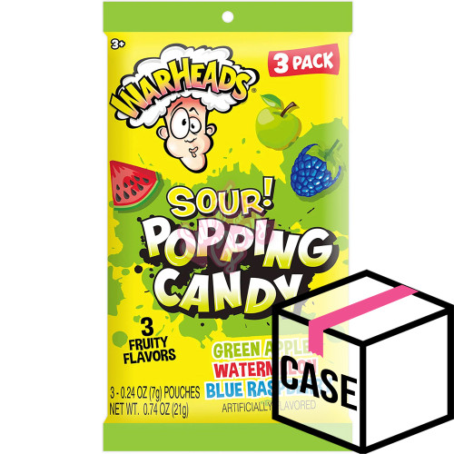 Warheads Sour Popping Candy 21g - Case