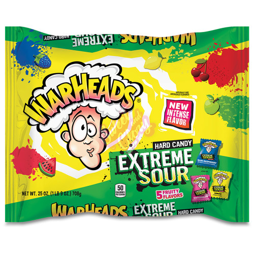 Warheads Extreme Sour Hard Candy 709g - 12ct