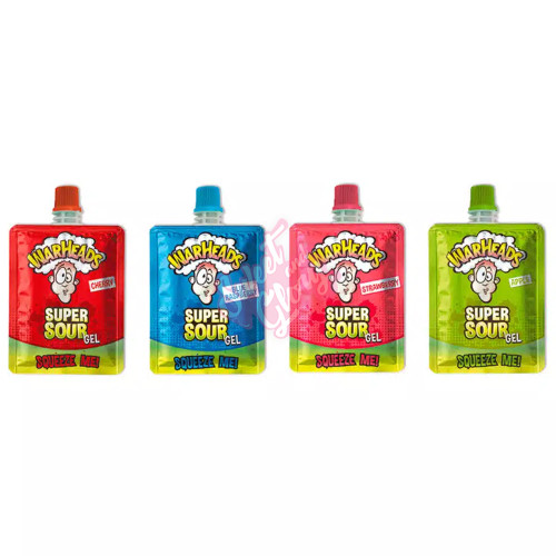 Warheads Super Sour Squeeze Me Gel 20g - 32ct