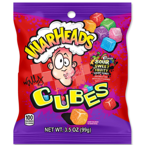 Warheads Chewy Cubes 99g - 12ct