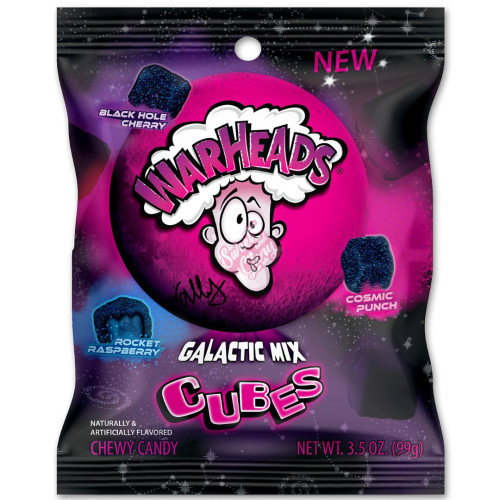 Warheads Galactic Cubes 99g - 12ct