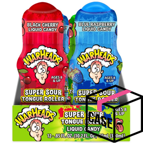 Warheads Super Sour Tongue Roller 24g - Case