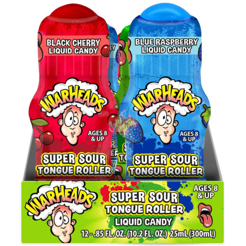 Warheads Super Sour Tongue Roller 24g - 12ct