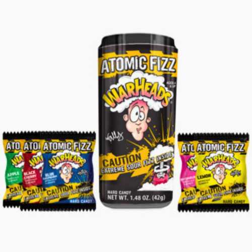 Warheads Atomic Fizz Canister 42g - 12ct