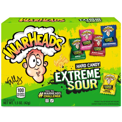 Warheads Extreme Sour Theatre Box 43g - 10ct
