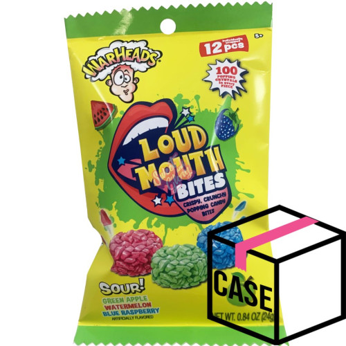 Warheads Loud Mouth Bites 24g - Case