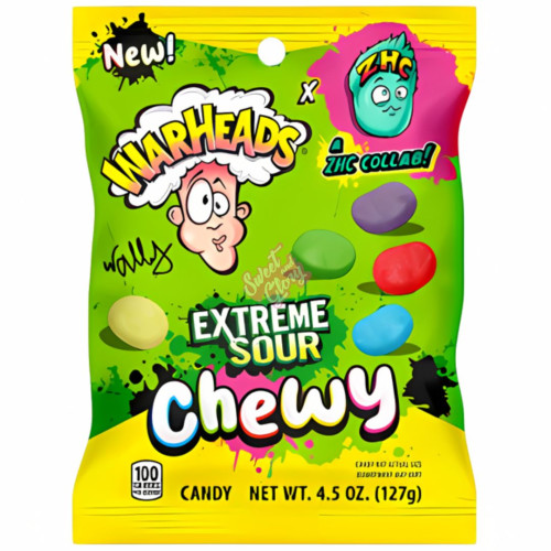 Warheads Extreme Sour Chewy (A ZHC Collab!) 128g