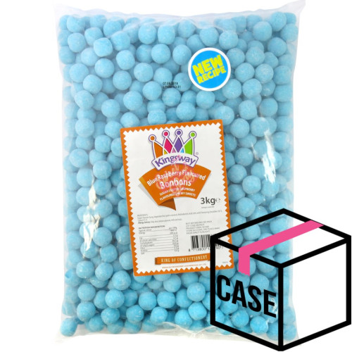 Kingsway Vegetarian Blue Raspberry Bonbons 3Kg - Case