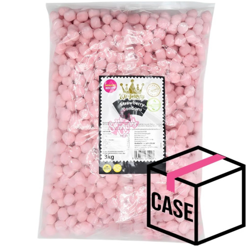 Kingsway Vegetarian Strawberry Bonbons 3Kg - Case