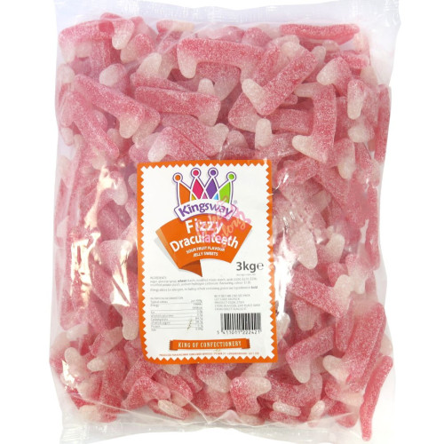 Kingsway Fizzy Dracula Teeth 3Kg - 1ct