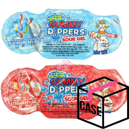 Crazy Candy Factory Gummy Dippers 60g - Case
