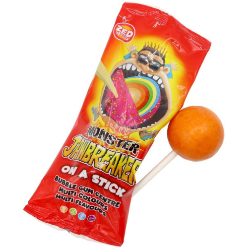 Zed Candy Monster Jawbreaker on a Stick 60g - 20ct