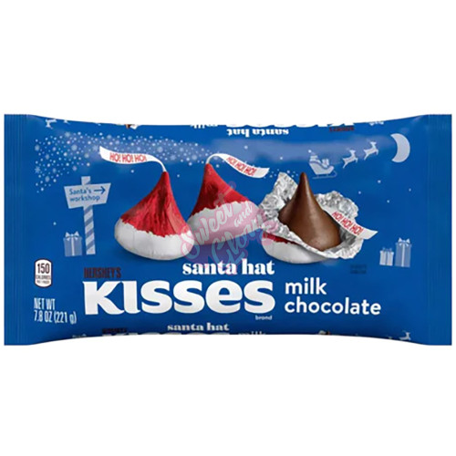 Hersheys Xmas Kisses Santa Hats 255g - 12ct