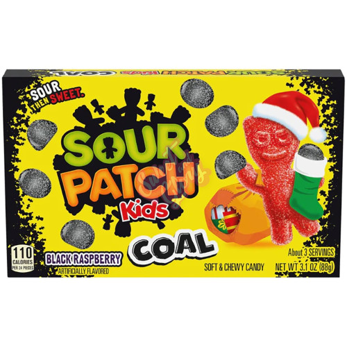 Sour Patch Kids Coal Theatre 88g - 12ct